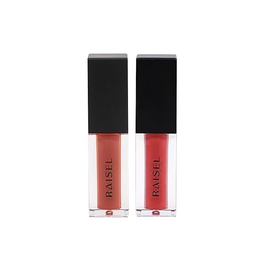 Raisel Liquid Matte Lipstick Waterproof Pack of 2 - Smudge Proof 12 Hours Stays Lip Color with Smooth Tip, Nourishing, Hydration and Moisturising on Your Lips for Women and Girls (9-ML)