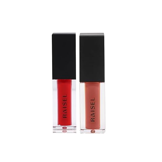 Raisel Liquid Matte Lipstick Waterproof Pack of 2 - Smudge Proof 12 Hours Stays Lip Color with Smooth Tip, Nourishing, Hydration and Moisturising on Your Lips for Women and Girls (9-ML)