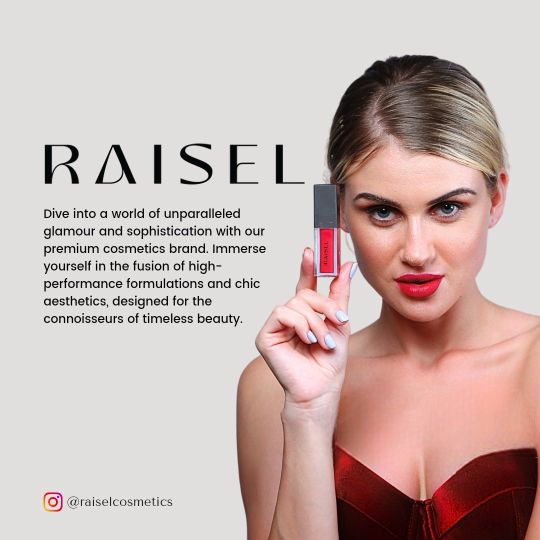 Raisel Liquid Matte Lipstick Waterproof Tempting Violet 33 Smudge Proof 12 Hours Stays Lip Color with Smooth Tip, Nourishing, Hydration and Moisturising on Your Lips (4.5-ML) For Women and Girls