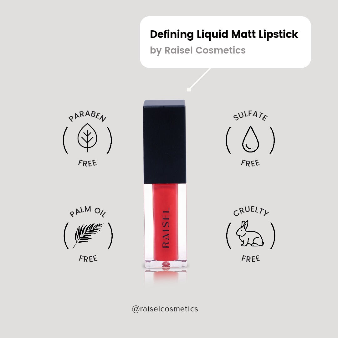 Raisel Liquid Matte Lipstick Waterproof Hot Pie 55 Smudge Proof 12 Hours Stays Lip Color with Smooth Tip, Nourishing, Hydration and Moisturising on Your Lips (4.5-ML) For Women and Girls